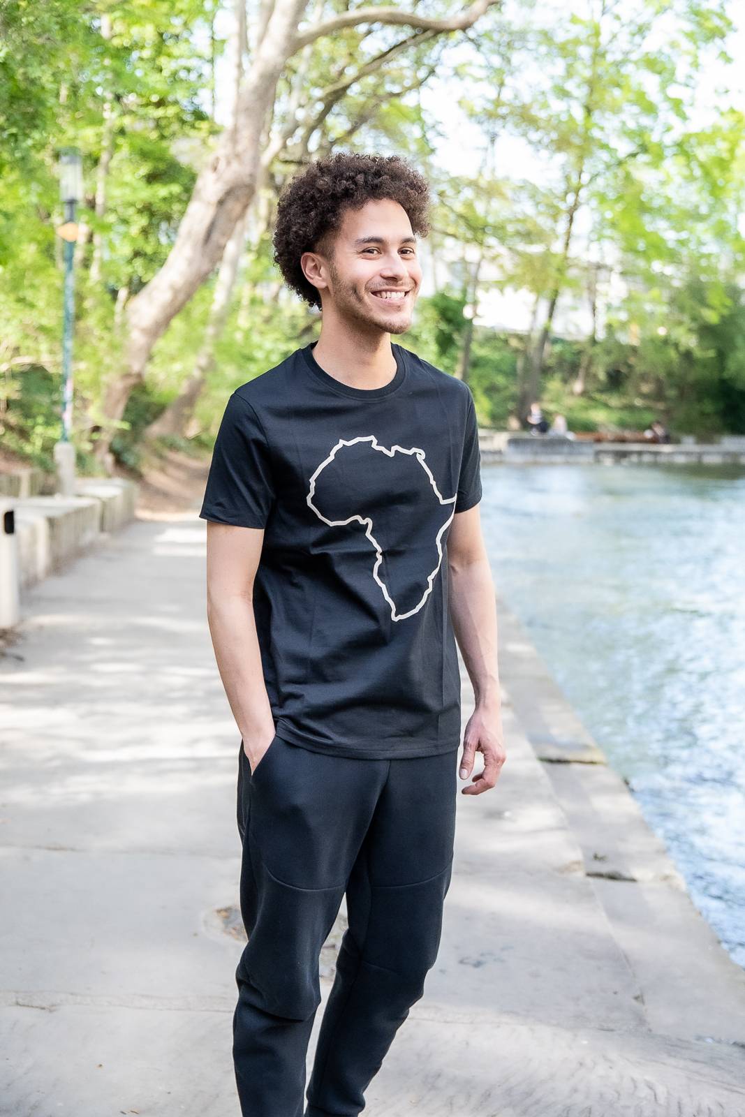 Alkebulan – T-Shirt, black Men's Fashion Cassare