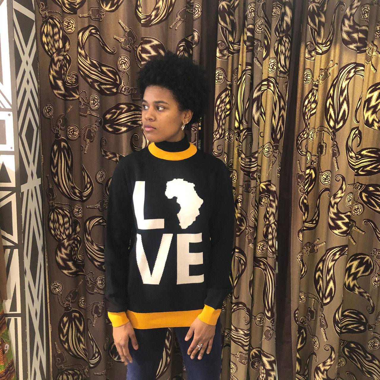 Love Africa – Pullover – Yellow Women's Fashion Cassare
