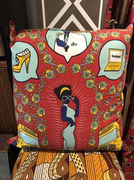 Agadir – Cushion Cover – 60x60cm, red Cushions & Covers Cassare