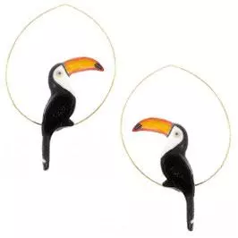 Black Toucan – Earrings Jewelry Cassare