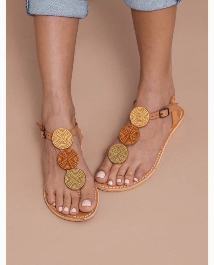 Isko – Flat Leather Sandal Shoes Cassare