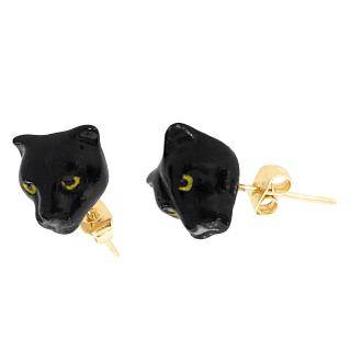 Black Panther – Earring Studs Jewelry Cassare
