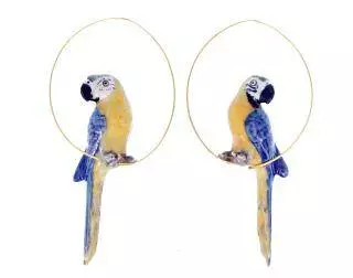 Blue Parrot – Earrings Jewelry Cassare