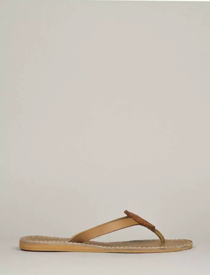 Doli – Flat Leather Sandal Shoes Cassare