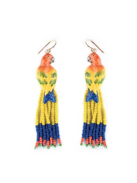 Yellow Parrot – Earrings Jewelry Cassare