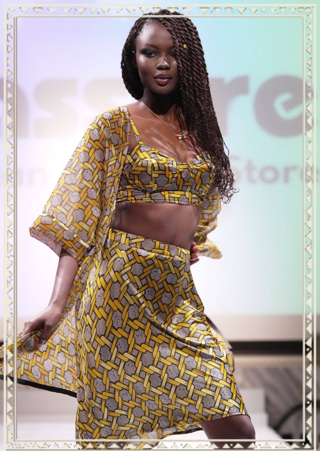 Addis Abeba Skirt satin Women's Fashion Cassare