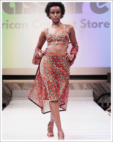 Addis Abeba Skirt satin red Women's Fashion Cassare