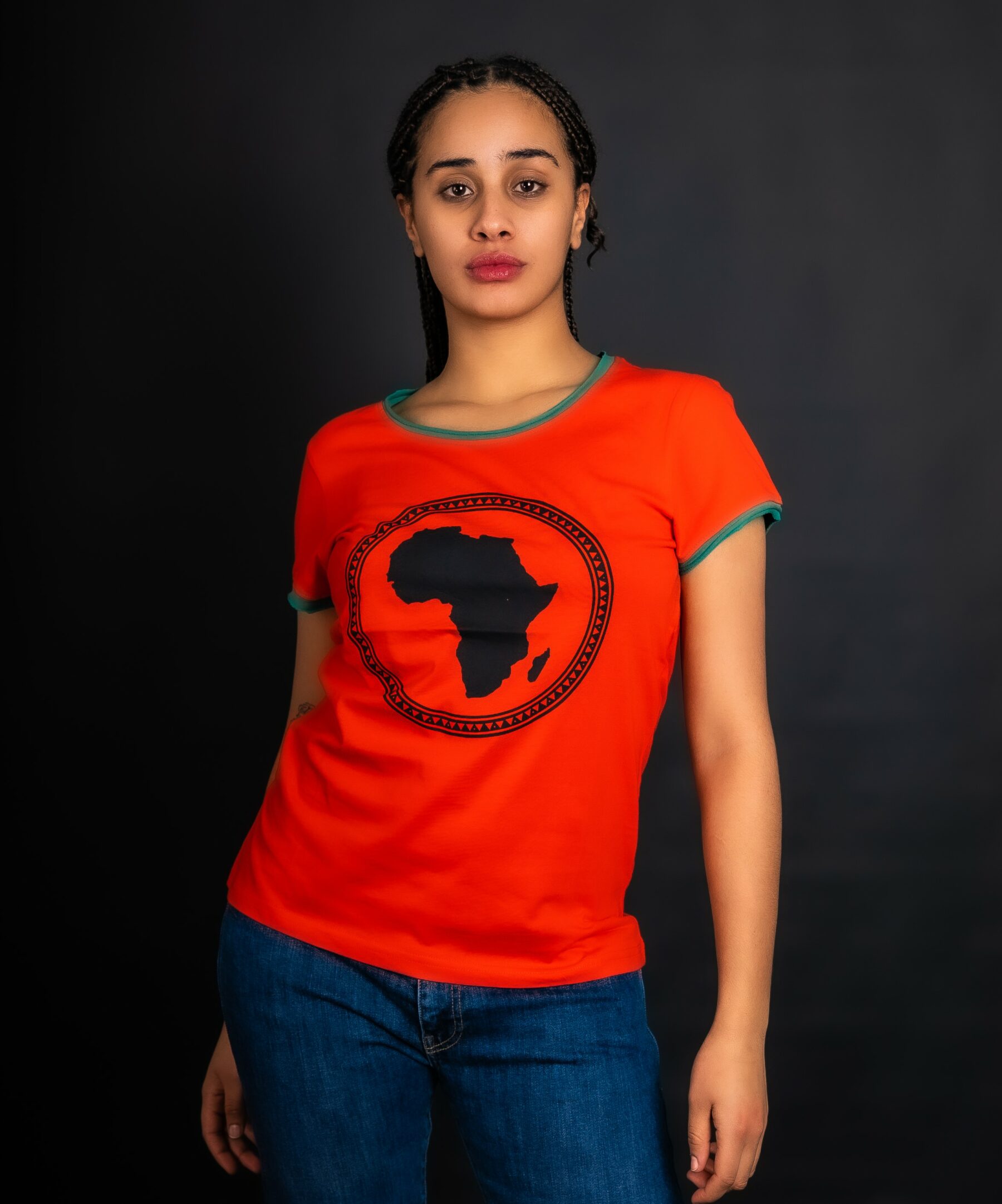 Africa – Tshirt RED Women's Fashion Cassare