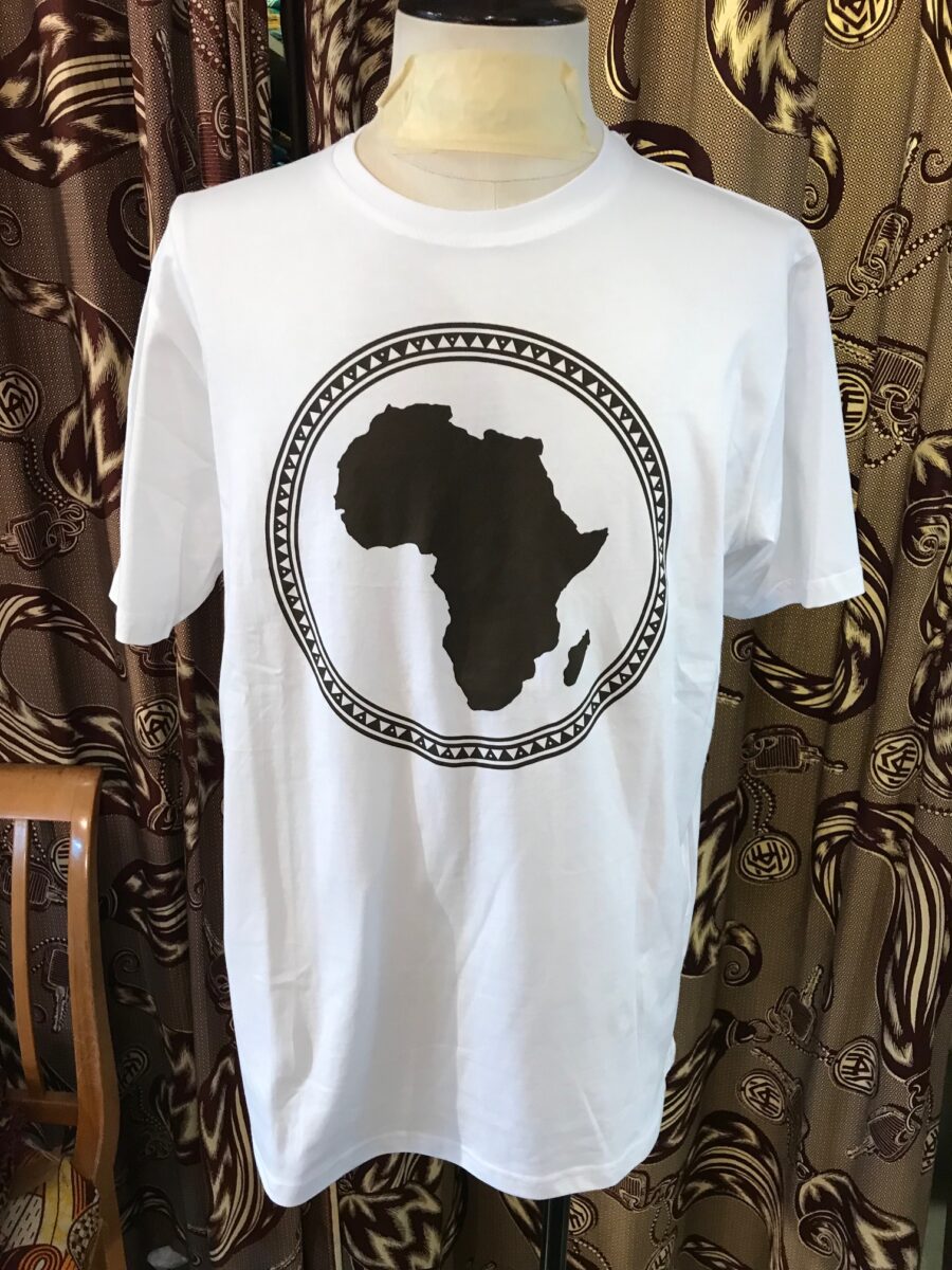 Africa Kreis T shirt white Men's Fashion Cassare