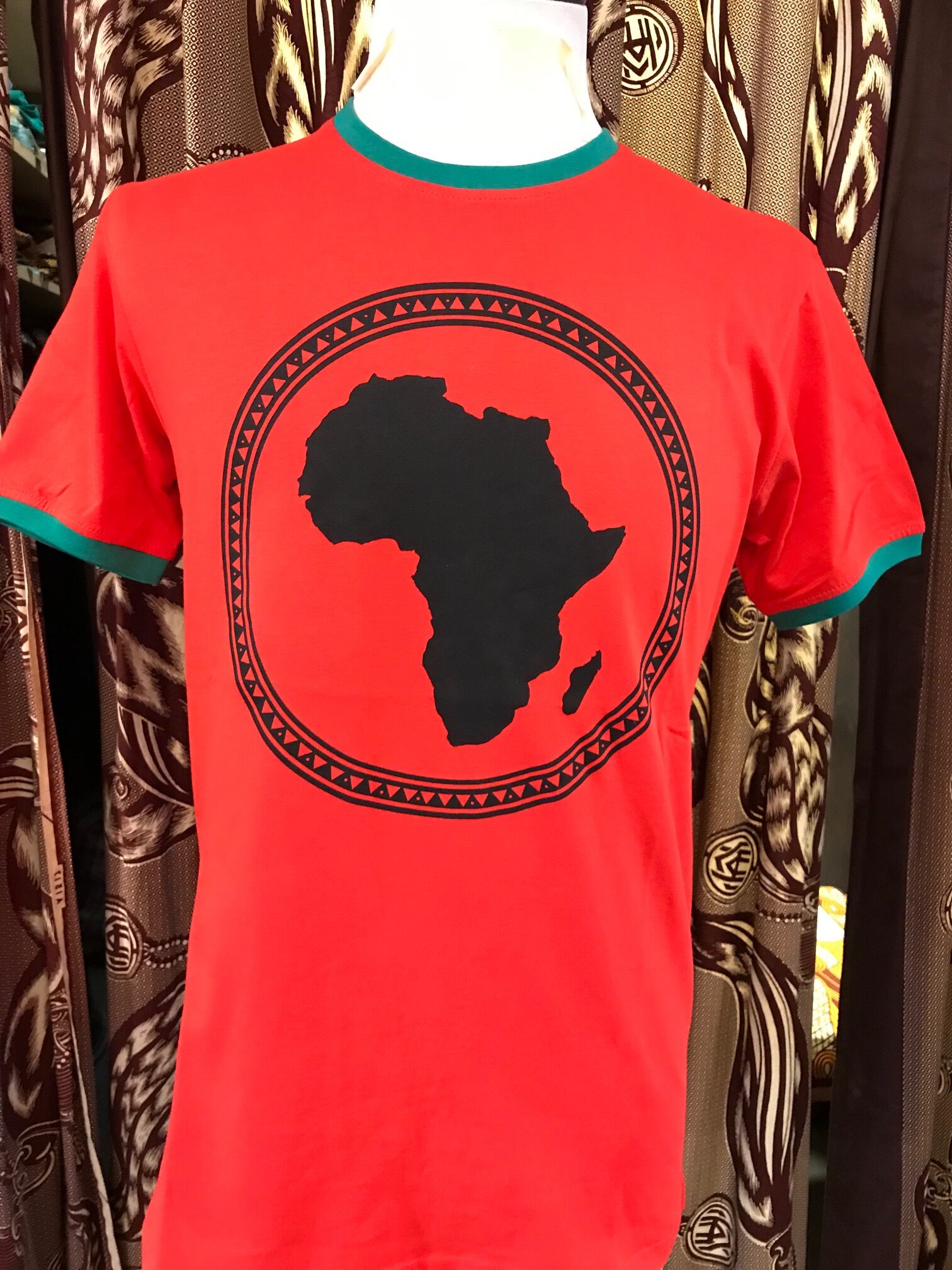 Africa Kreis T shirt RED Men's Fashion Cassare