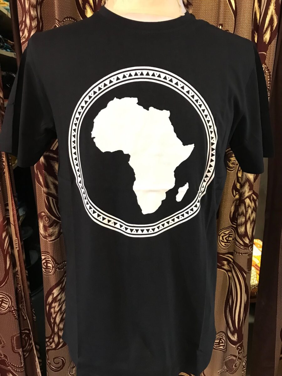 Africa Kreis T shirt black Men's Fashion Cassare
